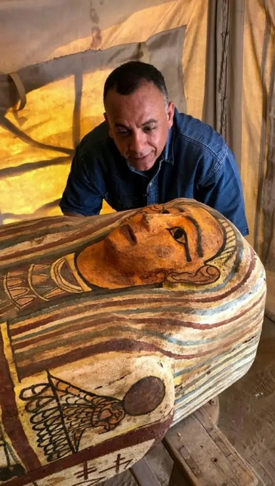 Sarcófago hallado en Egipto