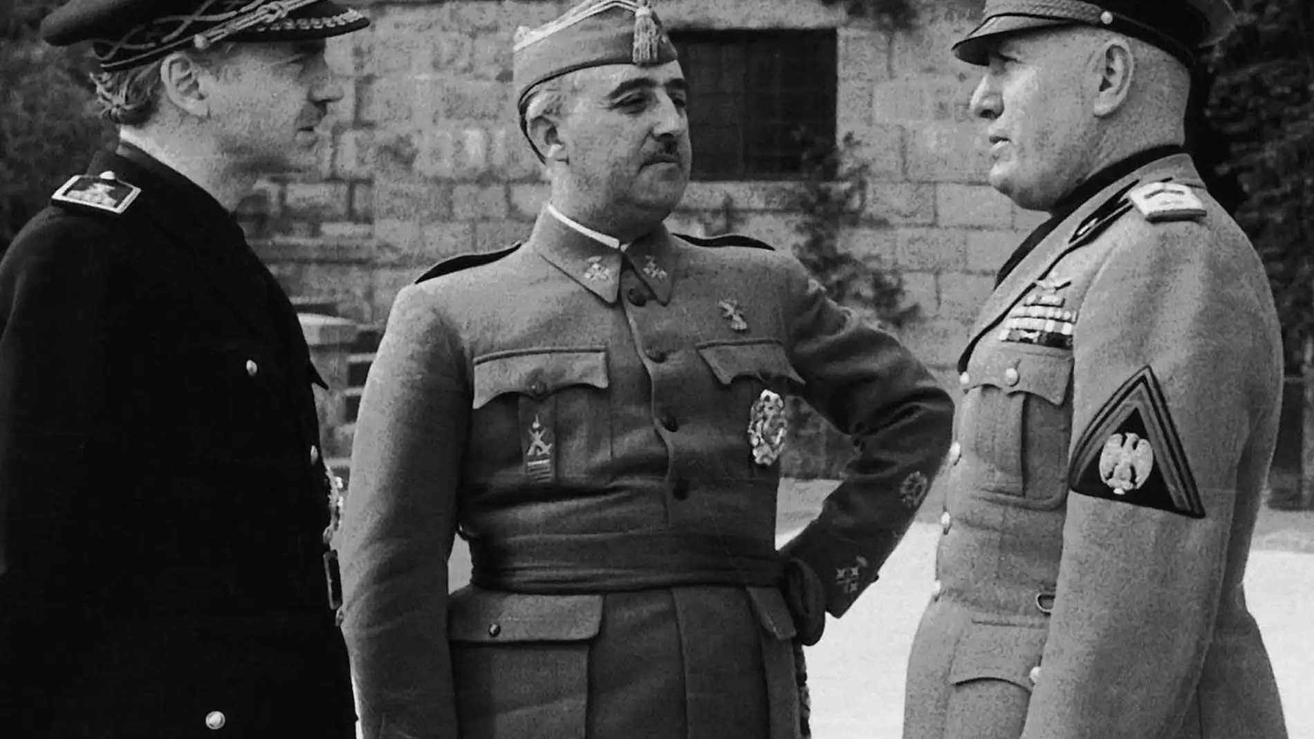 Ramón Serrano Suñer, Franco y Mussolini, en 1941