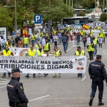 Manifestación de militares el pasado 19 de septiembre en Madrid