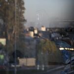 A patient infected with COVID-19 lies on a bed at a hospital in Buenos Aires, Argentina, Monday, Sept. 21, 2020. (AP Photo/Natacha Pisarenko)