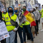 Manifestación de militares el pasado día 19 en Madrid