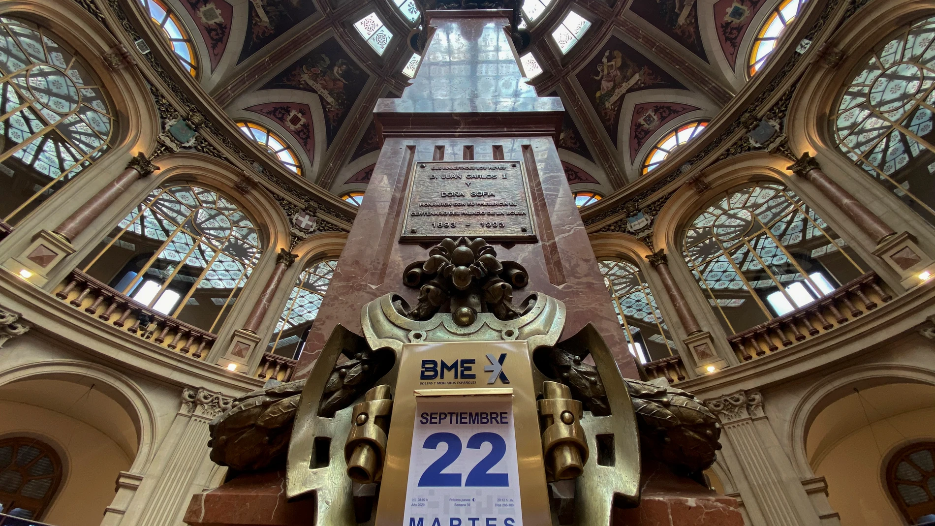 Interior del Palacio de la Bolsa de Madrid