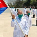 Medicos cubanos en Italia, durante la ola de coronavirus