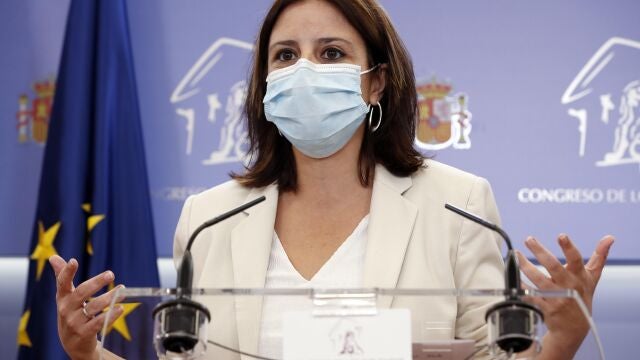 La portavoz socialista en el Congreso, Adriana Lastra