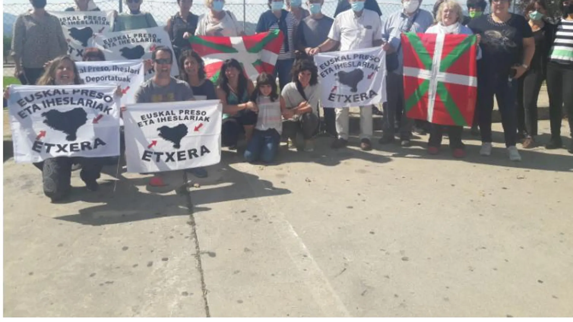 Recibimiento a la salida de la cárcel