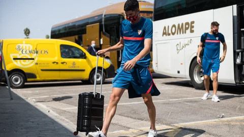 Carlos Fernández, delantero del Sevilla.