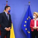 El presidente del Gobierno, Pedro Sánchez, junto a la presidenta de la Comisión Europea, Ursula von der LeyenTWITTER DE PEDRO SÁNCHEZ23/09/2020