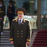 El presidente Alexander Lukashenko, ayer durante su toma de posesión