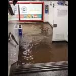 Una de las estaciones inundada/Foto: Laura Ballesteros