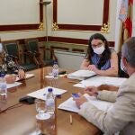 Reunión telemática de Oltra con la ministra Irene Montero