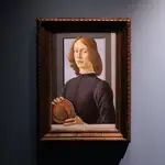 Sandro Botticelli&#39;s 15th-century painting called &quot;Young Man Holding a Roundel&quot; is displayed at Sotheby&#39;s on Sept. 23, 2020, in New York. The painting will go on auction next year and art watchers will be seeing if it fetches more than its eye-watering $80 million estimate, despite the pandemic. Botticelliâ€™s 15th-century portrait of a nobleman in â€œYoung Man Holding a Roundelâ€ is the highlight of Sothebyâ€™s Masters Week sale series in New York in January. (AP Photo/Seth Wenig)