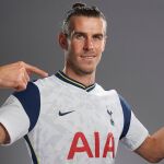 Gareth Bale, en su presentación como nuevo jugador del Tottenham.