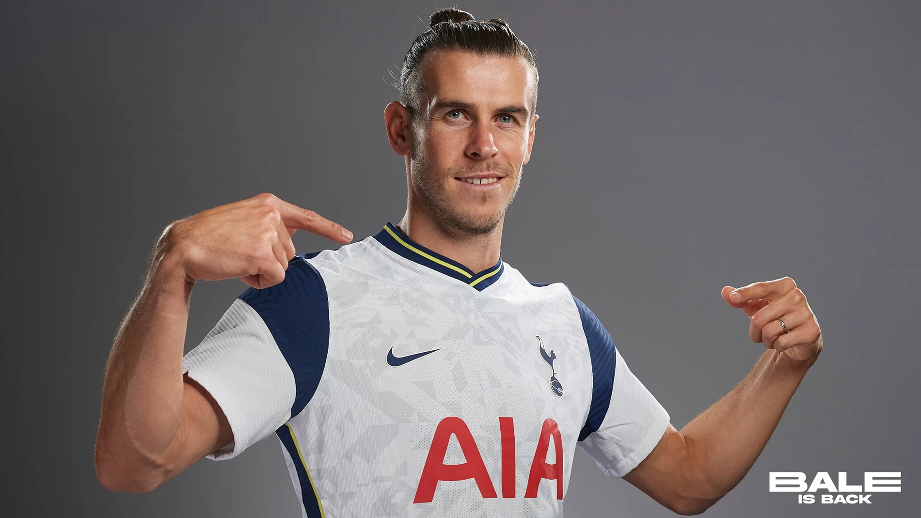 Gareth Bale, en su presentación como nuevo jugador del Tottenham.