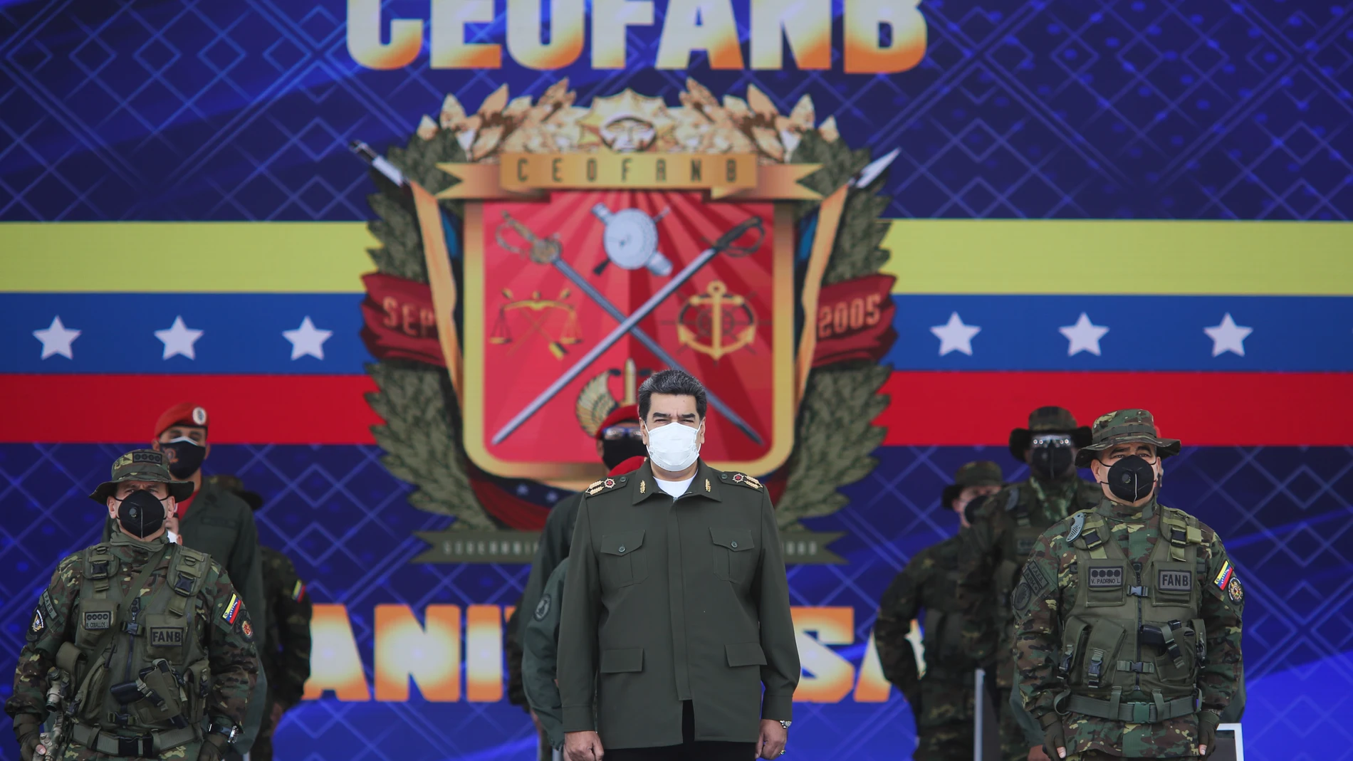 El presidente venezolano, Nicolás Maduro, asiste a un acto militar en Caracas