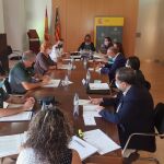 Imagen de la reunión en la Delegación del Gobierno de Valencia para abordar las problemática de la trata de seres humanos