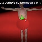 El tomate que no tapó los generosos atributos de Jesús Manuel Ruíz