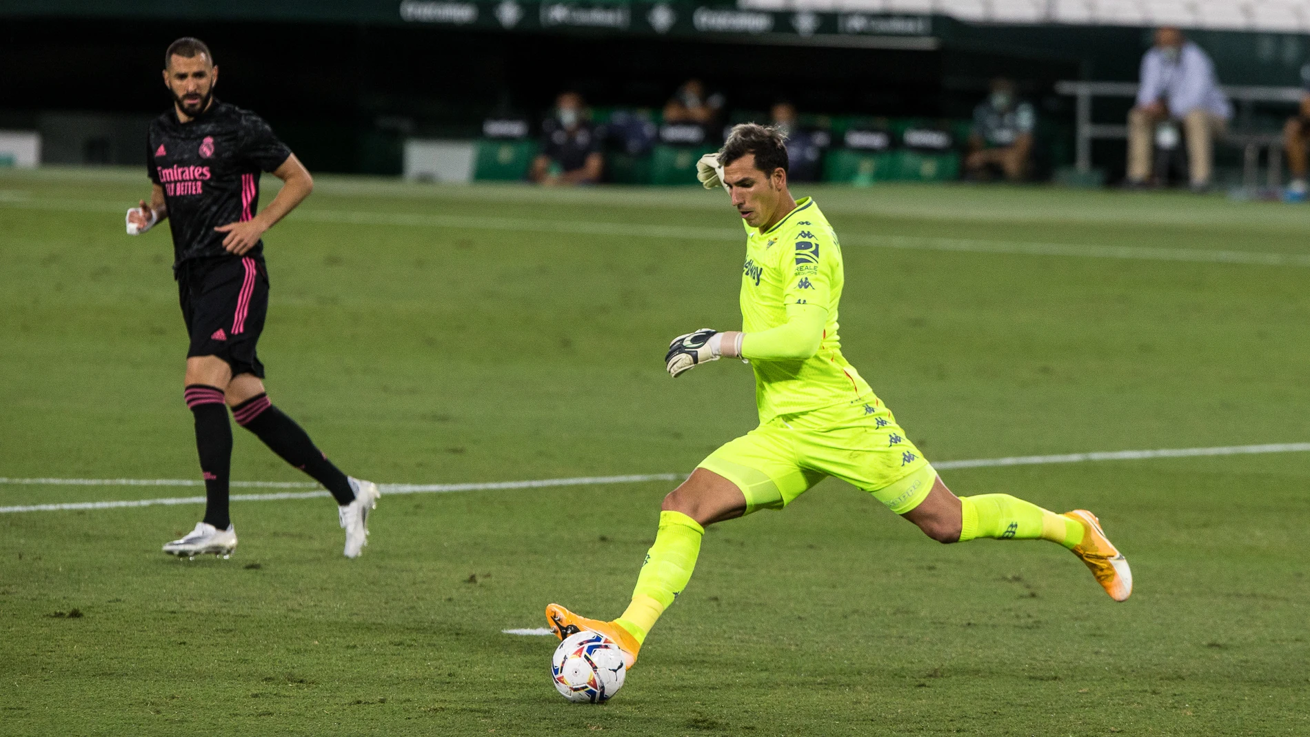 Joel Robles, portero del Betis, fue uno de los que se quejó