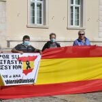 Concentración de apoyo al Rey Felipe VI en Palencia