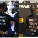Las camisetas reivindicativas de Lewis Hamilton