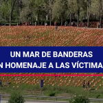 Madrid amanece con 53.000 banderas de España como homenaje a las víctimas de la Covid-19