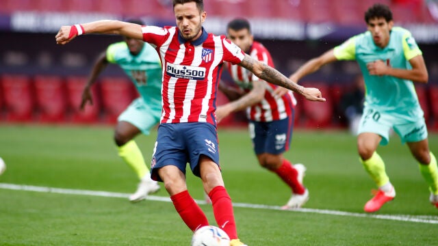 Saúl Ñíguez con el Atlético de Madrid.