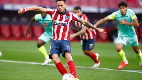 Saúl Ñíguez con el Atlético de Madrid.