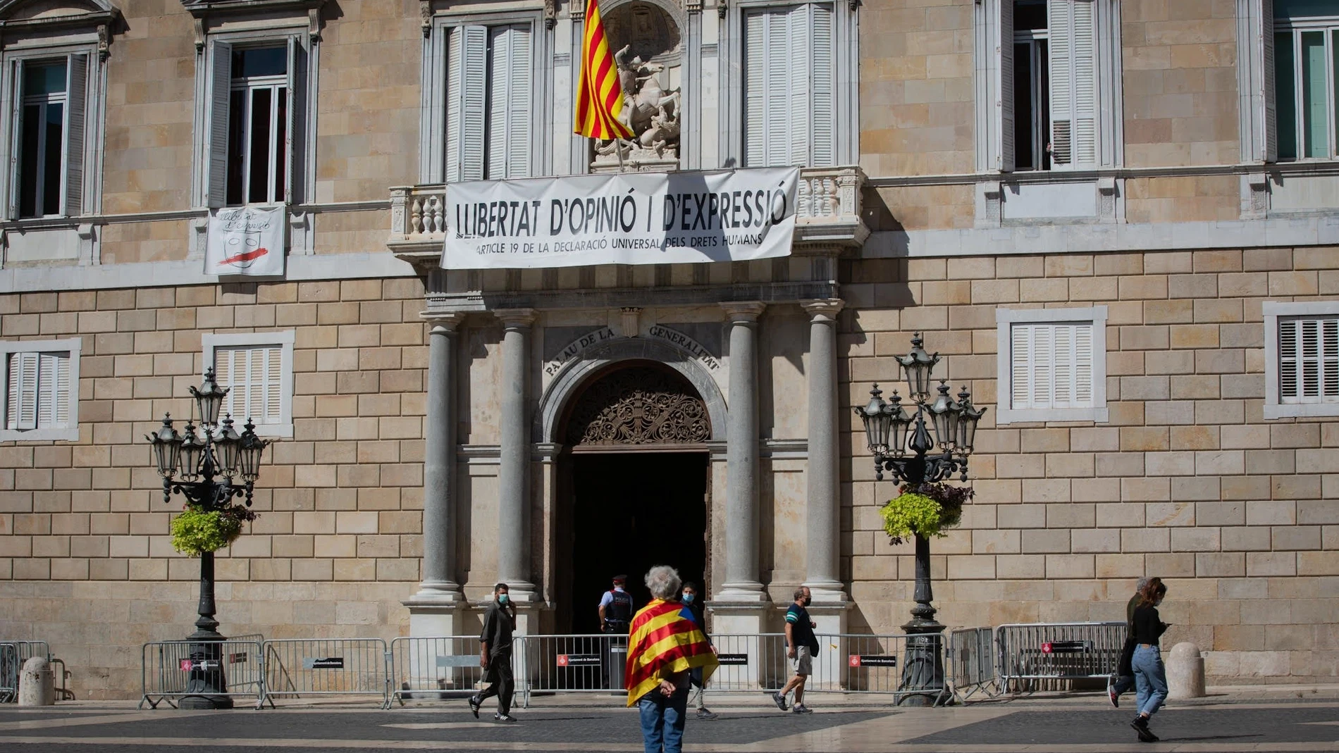 El Palau de la Generalitat en una imagen de archivo bajo el mandato de Quim Torra
