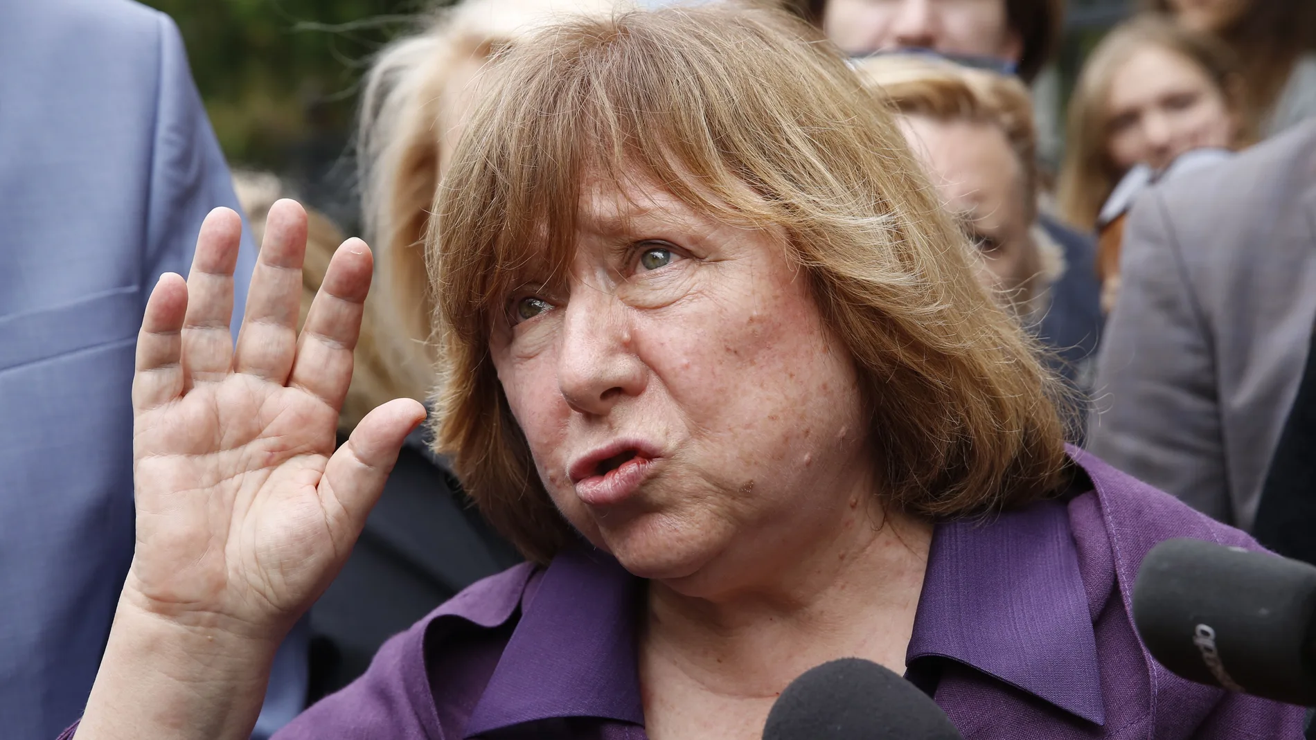 La autora Svetlana Alexievich en una foto de archivo en Minsk