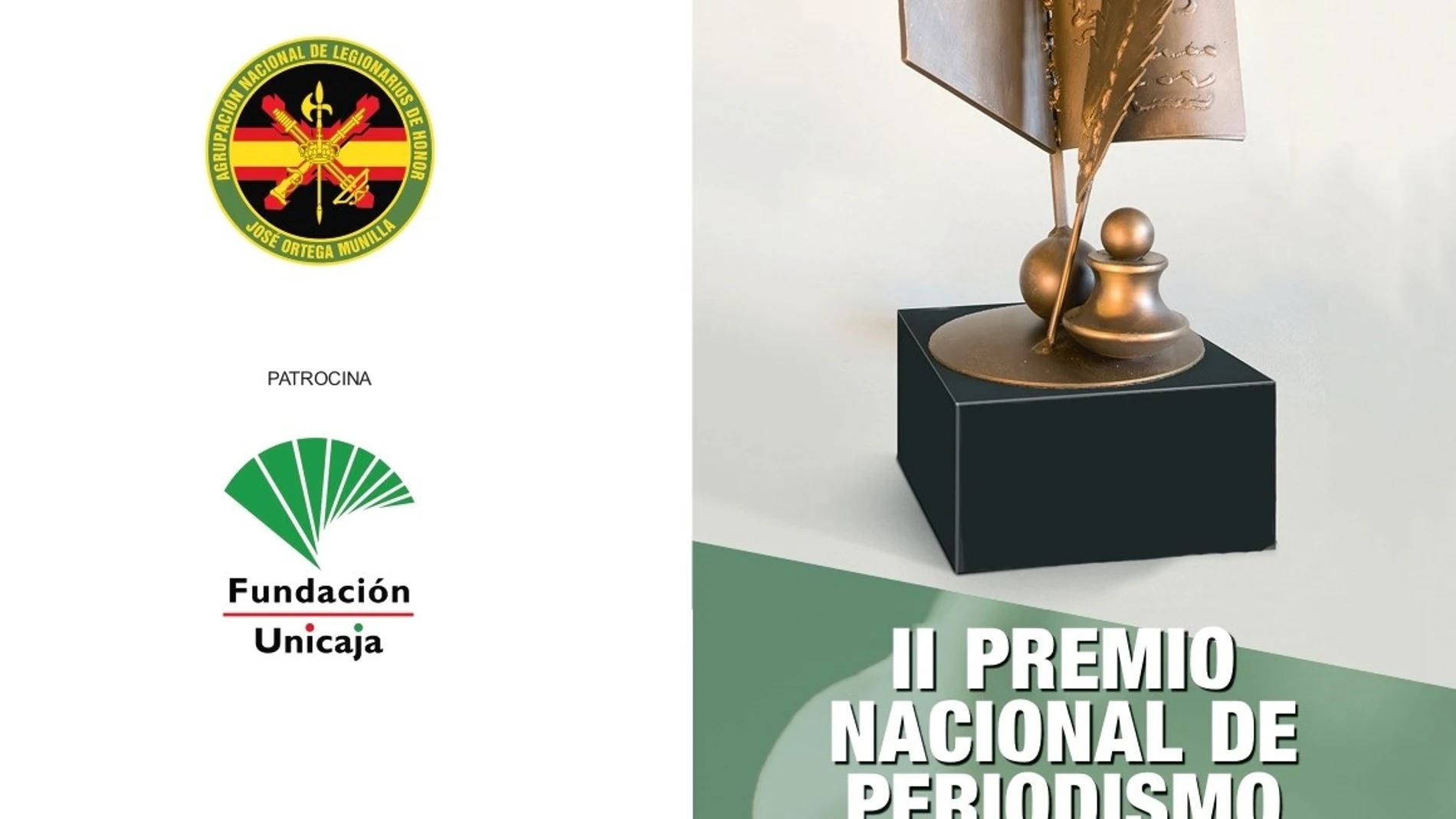 Cartel anunciador del II Premio Nacional de Periodismo José Ortega Munilla