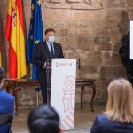El presidente de la Generalitat, Ximo Puig, durante la entrega de los Premis de Turisme Comunitat Valenciana