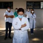 Sanitarios del Centro de Salud de San Blas en Alicante protestan a las puertas del centro de salud