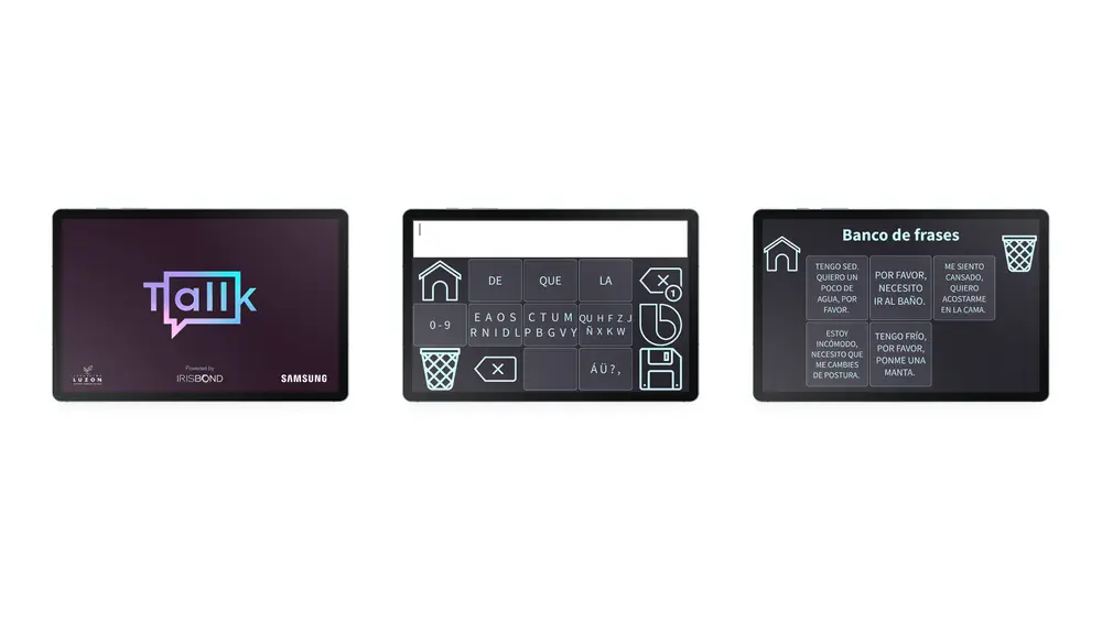 Tallk está desarrollada para tablets Android Samsung Galaxy Tab compatibles