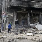 Una imagen de archivo de Alepo, Siria