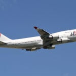 Un avión de Japan Airlines durante un vuelo