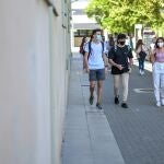 Alumnos en el campus de la Universitat Politècnica de València