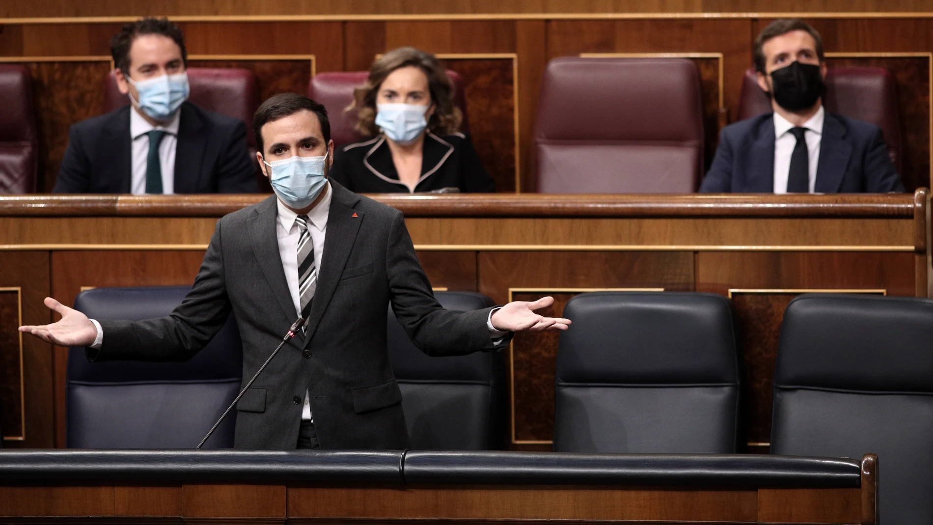 El ministro de Consumo, Alberto Garzón, interviene en una nueva sesión de control al gobierno en el Congreso de los Diputados, en Madrid, (España), a 30 de septiembre de 2020