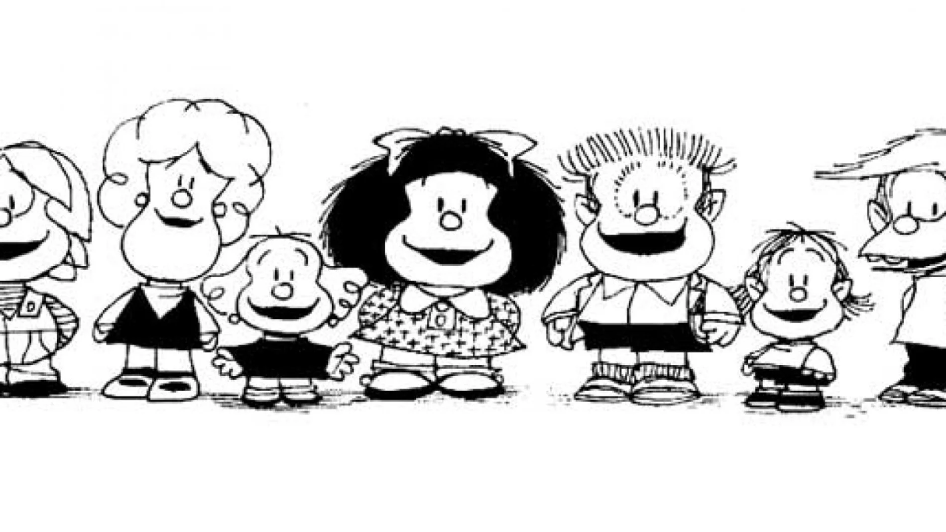 Los personajes de "Mafalda"