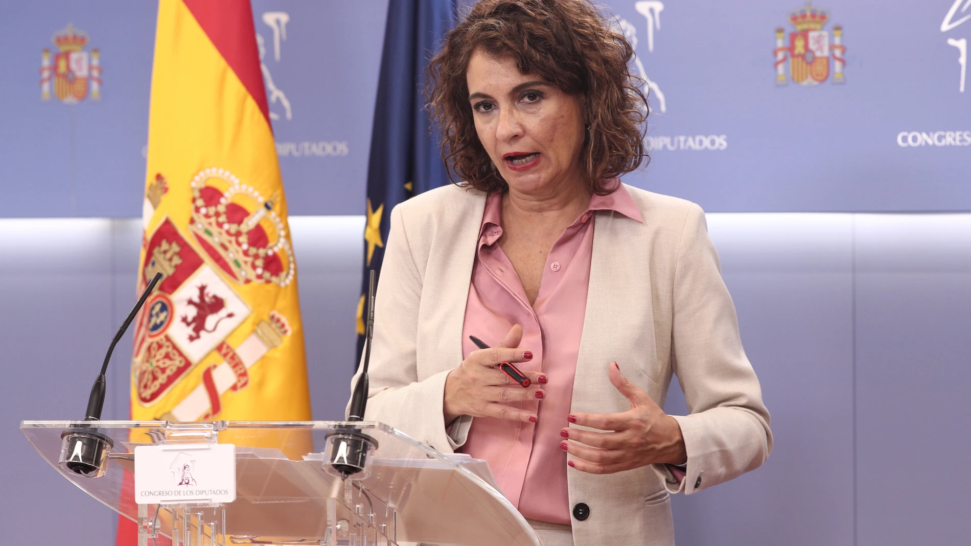 La ministra Portavoz y de Sanidad, María Jesús Montero