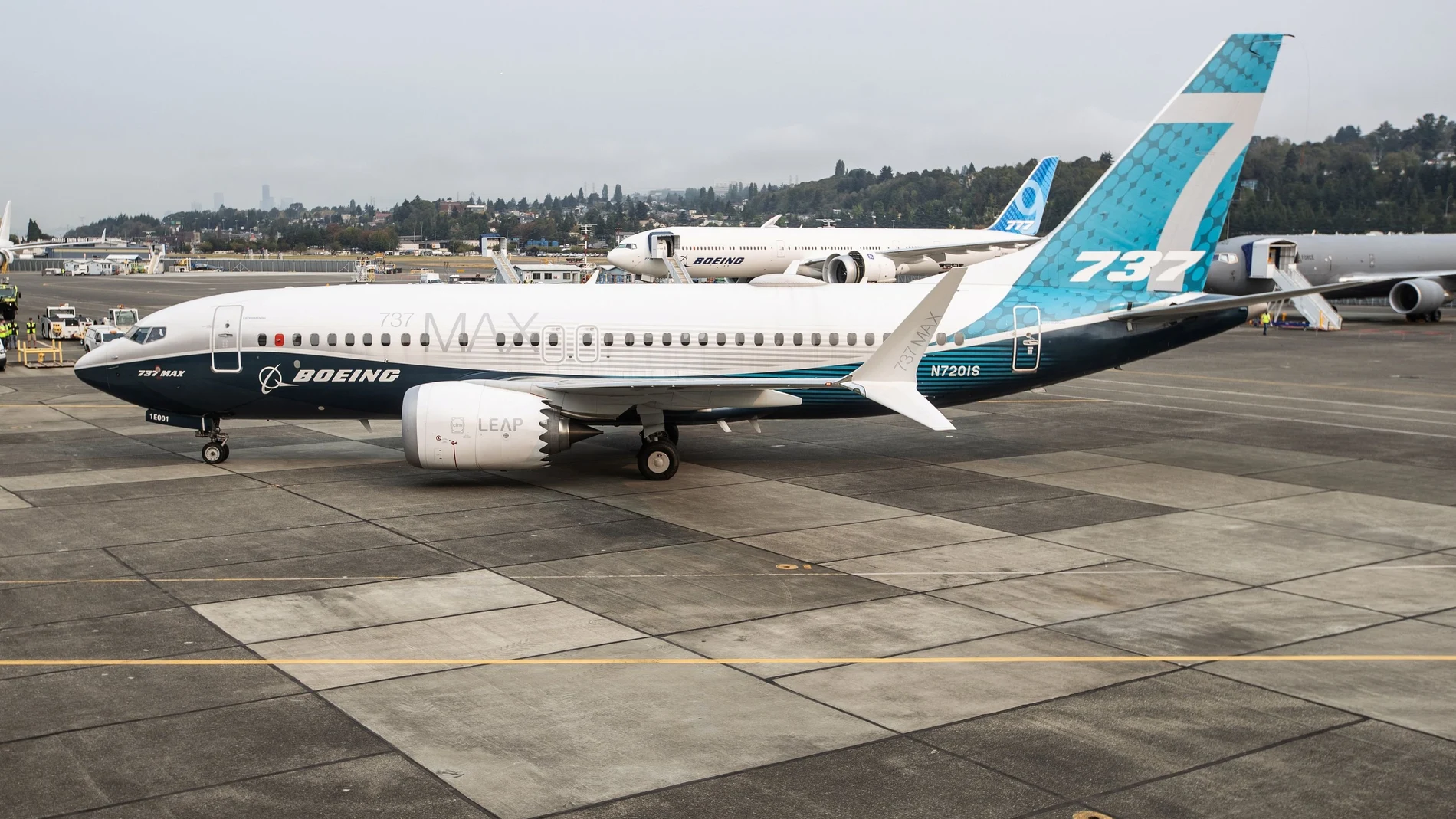 Un Boeing 737 Max en las instalaciones de la compañía en Seattle (EE UU)