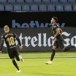 Ansu Fati celebra su gol en Balaídos