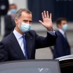 El Rey Felipe VI se despide tras su asistencia este jueves al II Foro La Toja-Vínculo Atlántico