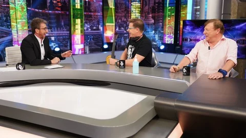 Pablo Motos presentador del programa de televisión de Atresmedia en Antena3 "El hormiguero" junto a "Los Morancos"