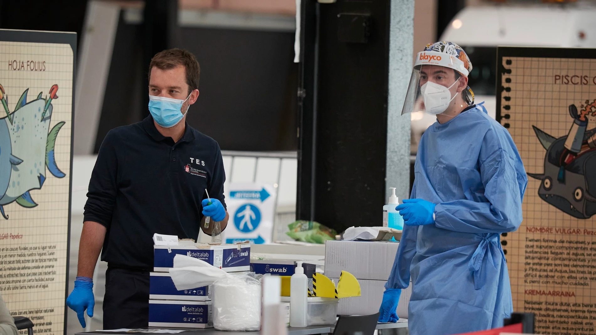 Recinto Ferial de Navarra, en Pamplona, donde el Departamento de Salud del Gobierno de Navarra realiza pruebas PCR de detección del Covid-19.EDUARDO SANZ-EUROPA PRESS01/10/2020