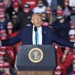 Donald Trump durante un acto electoral