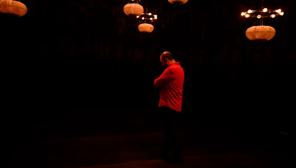 El artista, poeta y cantaor flamenco Francisco Contreras Molina, conocido como ‘Niño de Elche’ durante la presentación en el Museo Reina Sofía de ‘Auto Sacramental Invisible’.