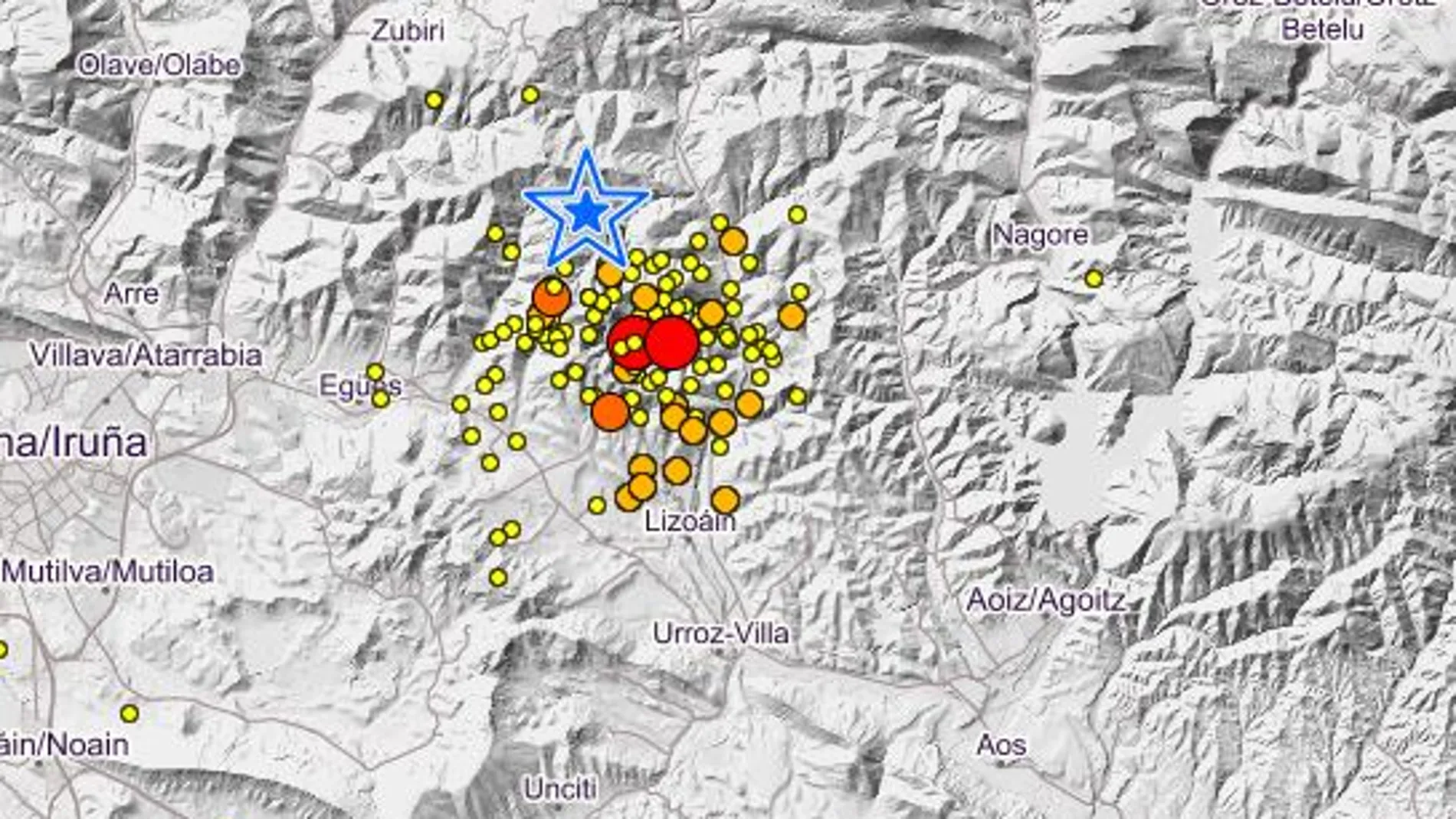 Una veintena de terremotos sacuden Navarra