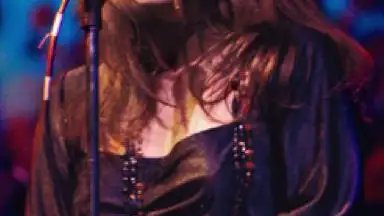 Janis Joplin durante un concierto en 1969.