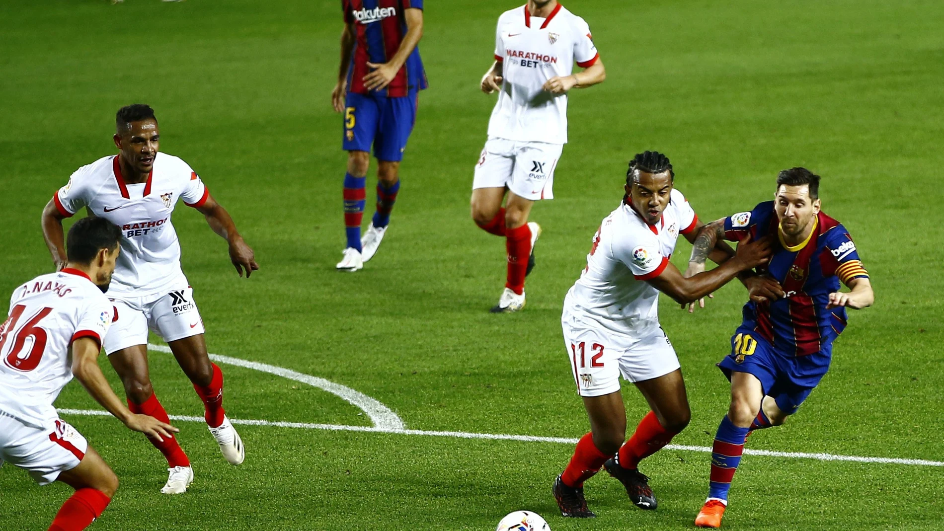Messi, en el Barcelona-Sevilla
