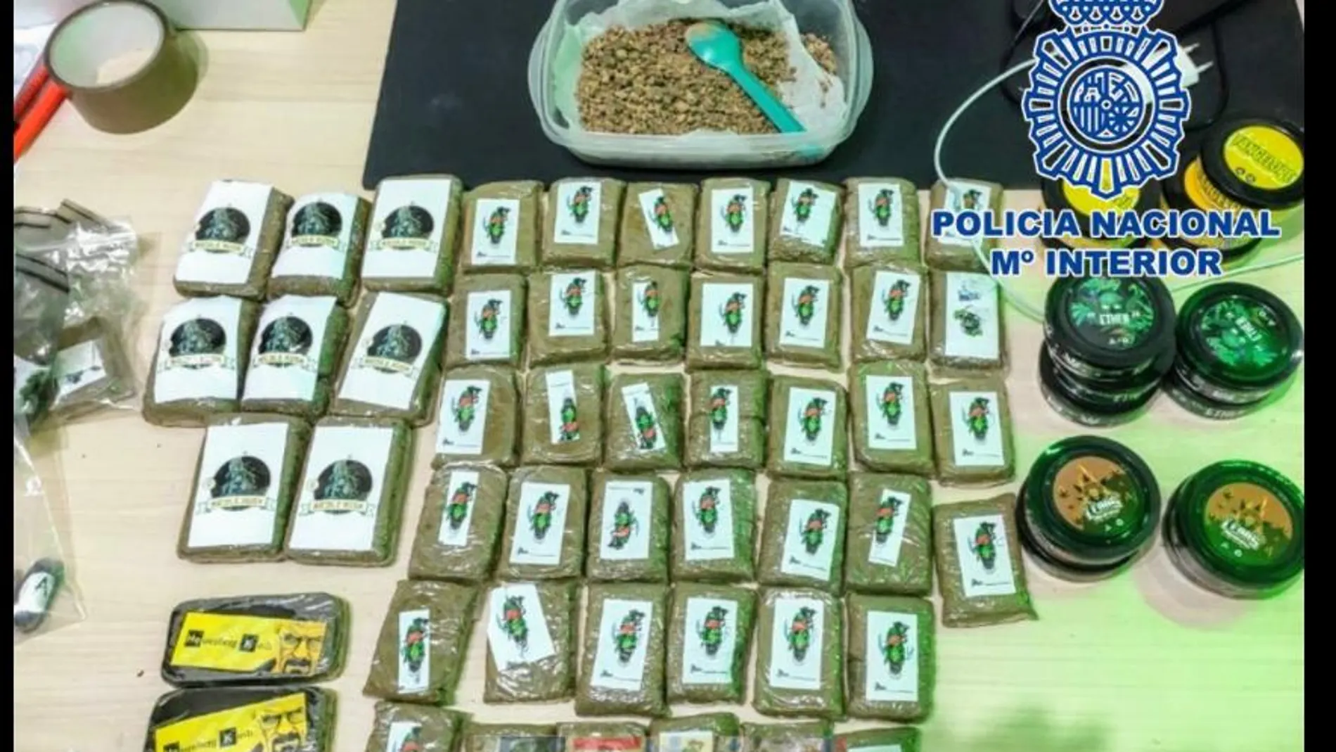La droga se enviaba a través de empresas de paquetería