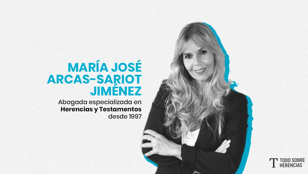 María José Arcas-Sariot, abogada especializada en herencias y testamentos desde 1997.